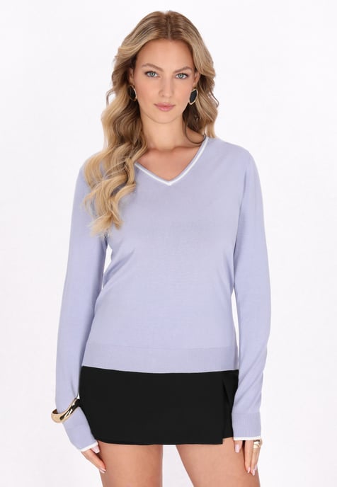 Faina Pullover Frauen hellblau - Image 3