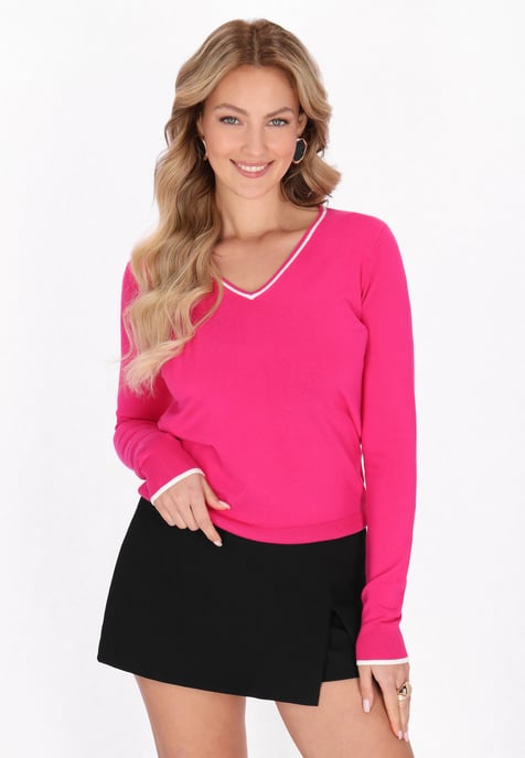 Faina Pullover Frauen Rosa - Image 3