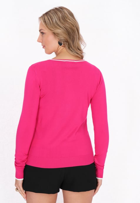 Faina Pullover Frauen Rosa - Image 4