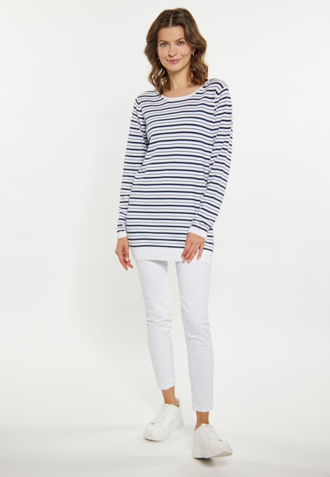 usha Zur Seite fahren Damen weiss + marine - Image 2