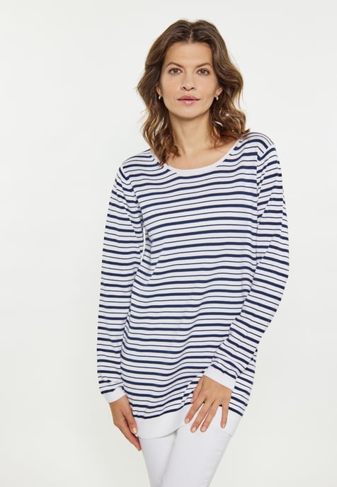 usha Zur Seite fahren Damen weiss + marine - Image 3