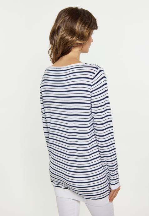 usha Zur Seite fahren Damen weiss + marine - Image 5