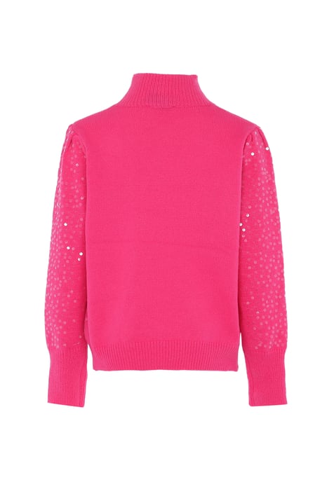 Faina Strickpullover mit Pailletten Damen Rosa - Image 2