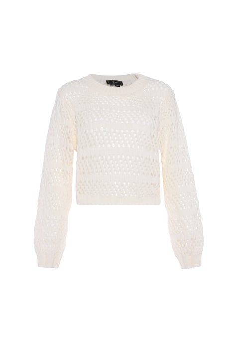 Faina Pullover Damen Wollweiß - Image 1