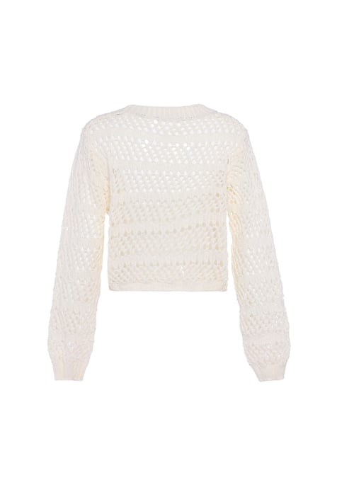 Faina Pullover Damen Wollweiß - Image 2