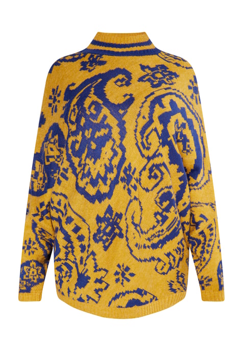 usha Poncho-Pullover Damen Curry - Image 1