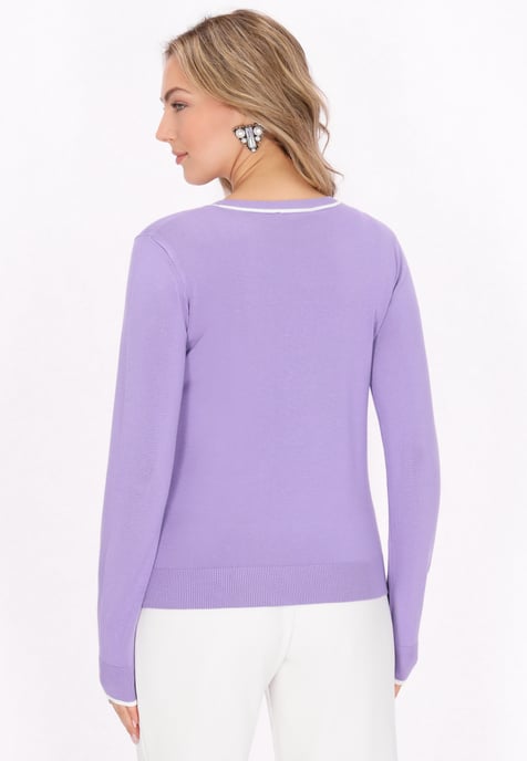 Faina Pullover Frauen Lavendel - Image 4