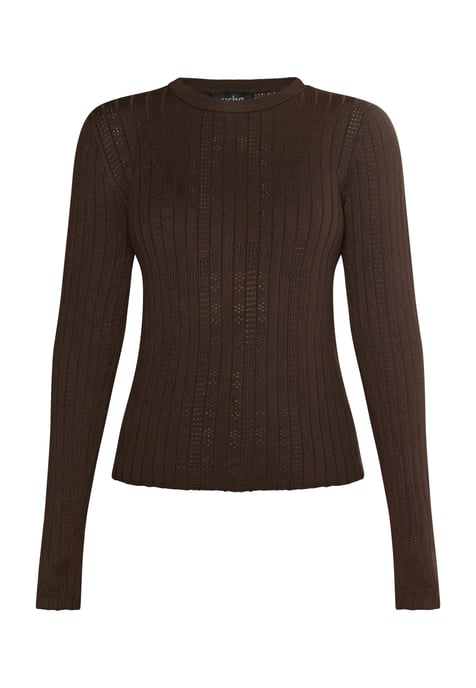 usha Strickpullover Damen dunkelbraun - Image 1