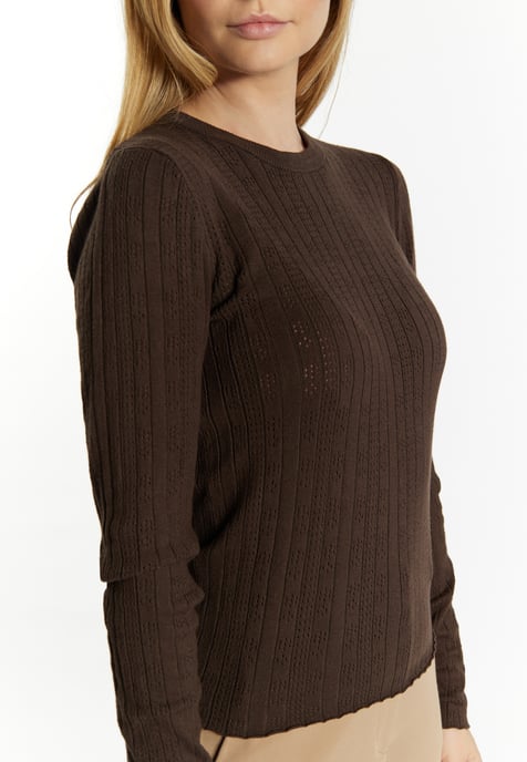 usha Strickpullover Damen dunkelbraun - Image 5