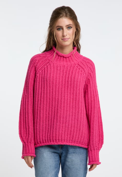 IZIA Strickpullover Damen Rosa - Image 3
