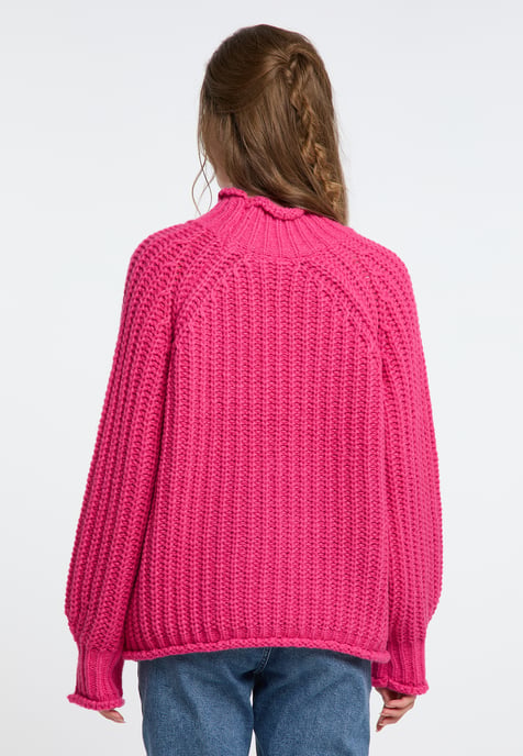 IZIA Strickpullover Damen Rosa - Image 4