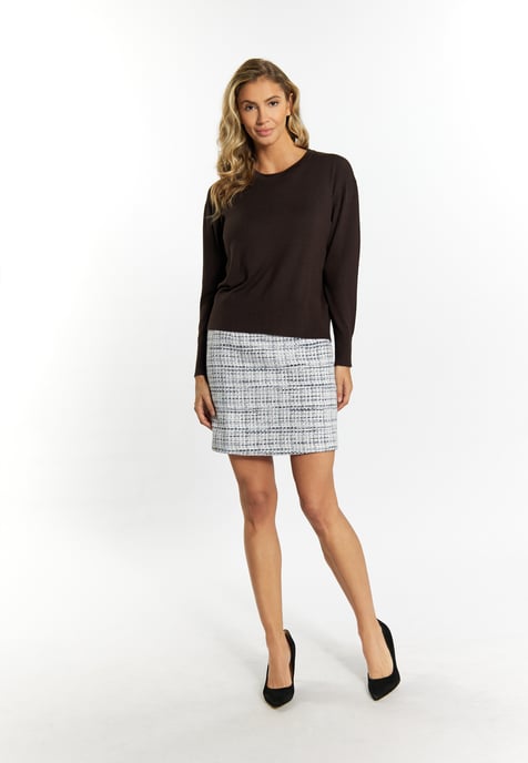 Faina Strickpullover Damen dunkelbraun - Image 2