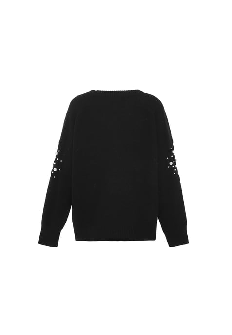 Faina Strickpullover Damen schwarz - Image 2