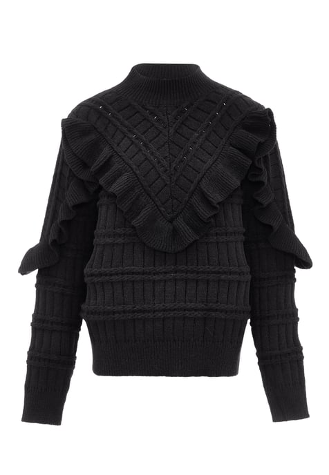 Faina Pullover Damen schwarz - Image 1