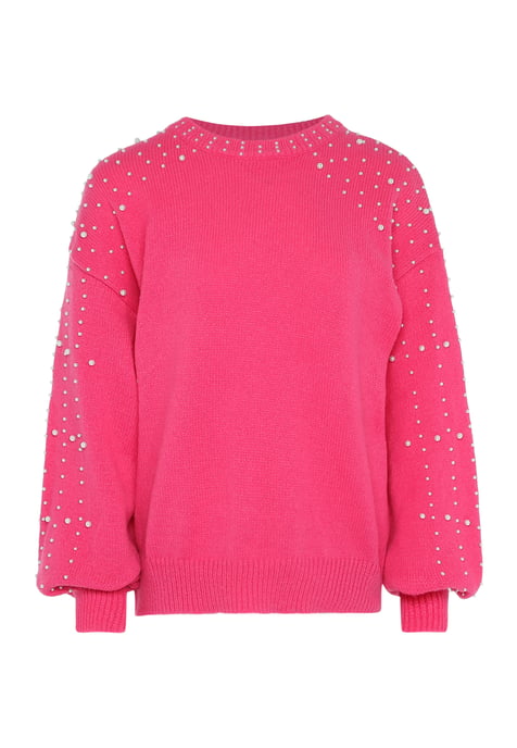 Faina Pullover mit Perlen Damen Rosa - Image 1