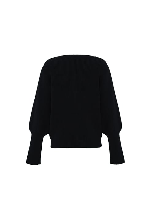 Faina Strickpullover Damen schwarz - Image 2