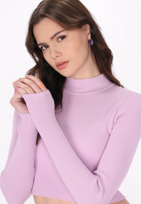 Mymo Pullover Frauen hellviolett - Image 5