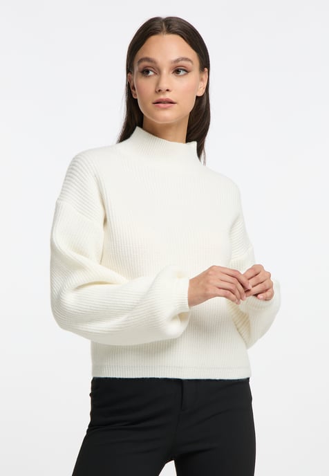 RISA Strickpullover Damen weiss - Image 3