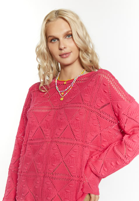 IZIA Strickpullover Damen Rosa - Image 5