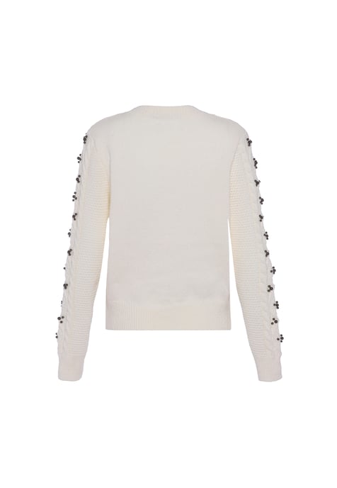 Faina Pullover Damen Wollweiß - Image 2