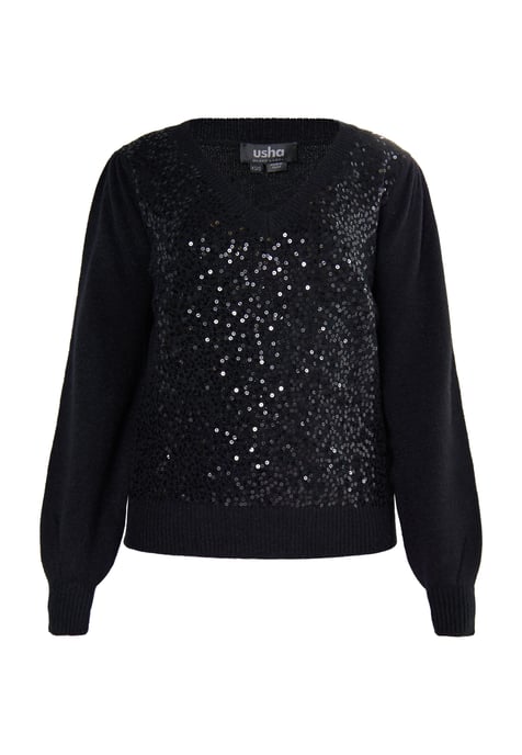 usha Strickpullover Damen schwarz - Image 1