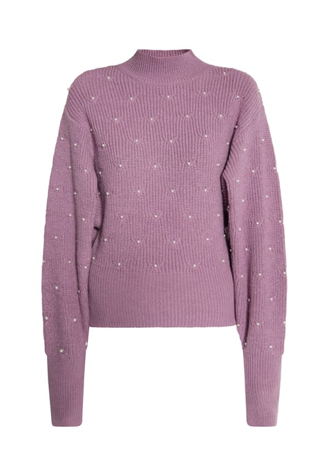 Faina Strickpullover mit Perlen Damen Mauve - Image 1