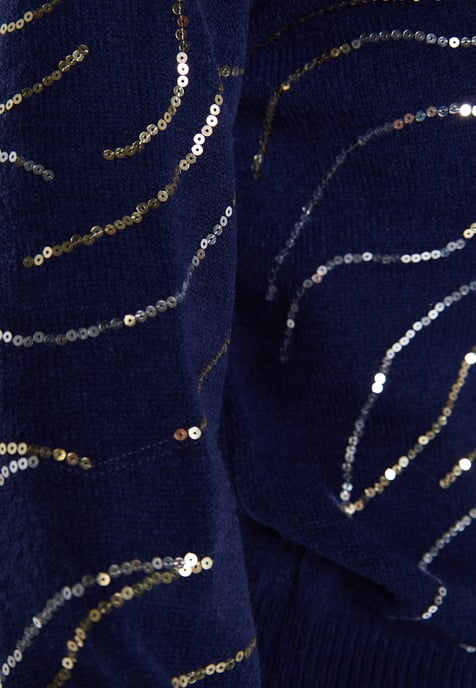 usha Strickpullover Damen Marine - Image 5