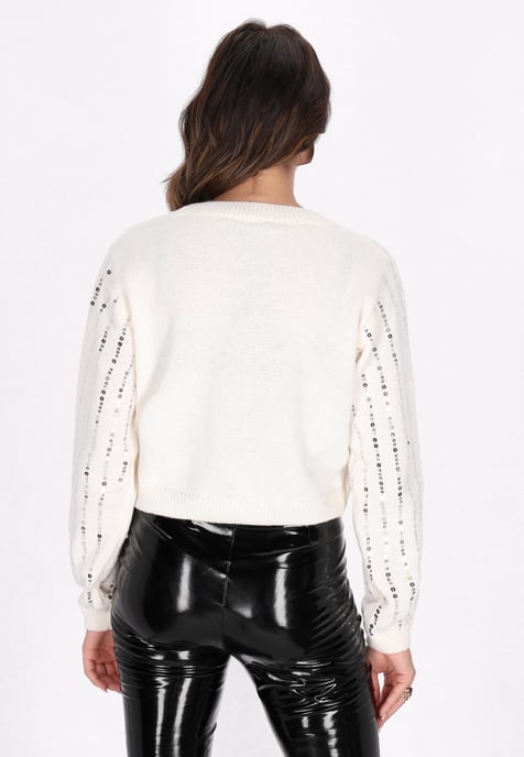 Faina Pullover für Damen - Wollweiß - Image 4
