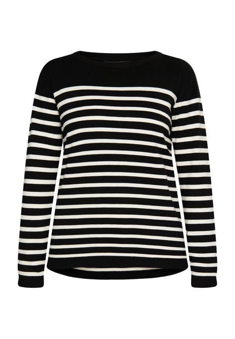 usha Strickpullover Damen schwarz-wollweiß - Image 1