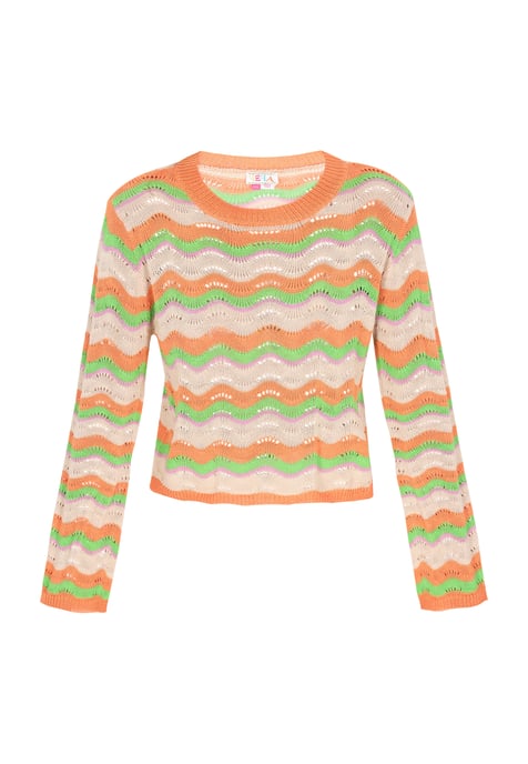 IZIA Pullover Frauen orange mehrfarbig - Image 1