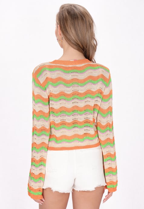 IZIA Pullover Frauen orange mehrfarbig - Image 4