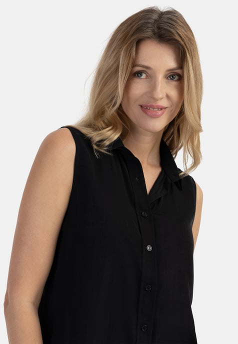 usha Blusentop Damen schwarz - Image 5
