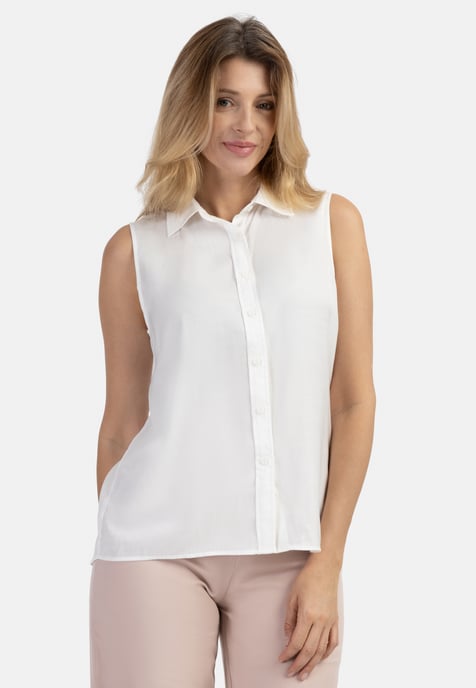 usha Blusentop Damen Wollweiß - Image 3