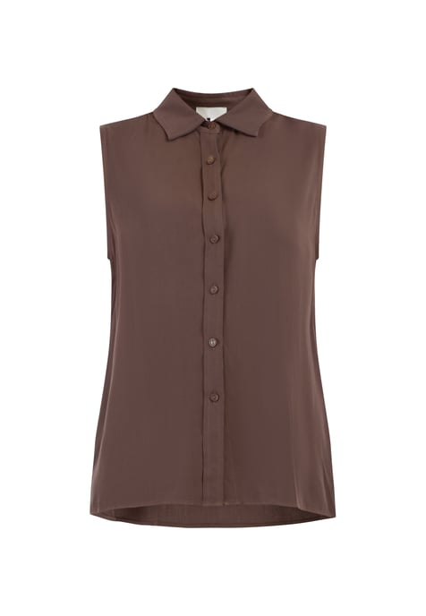 RISA Blusentop Damen dunkelbraun - Image 1