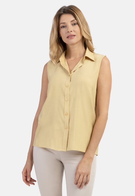 usha Blusentop Damen Höllengelb - Image 3