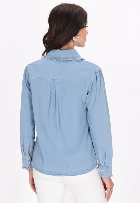 Faina Hemd Frauen Blau - Image 4