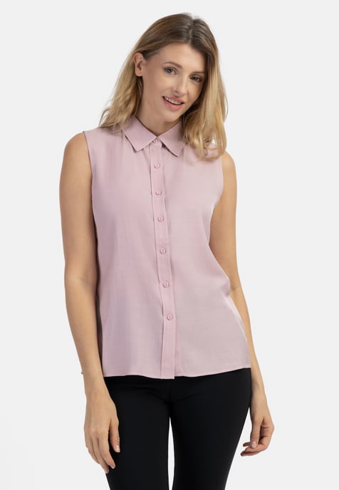 usha Blusentop Damen alt rosa - Image 3