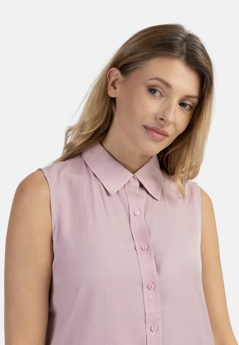 usha Blusentop Damen alt rosa - Image 5