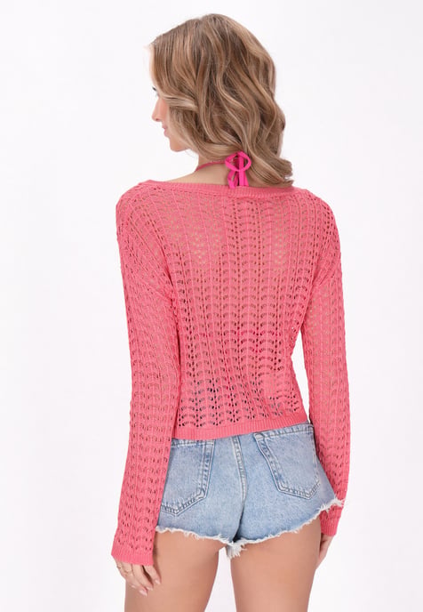 IZIA Pullover Frauen Koralle - Image 4