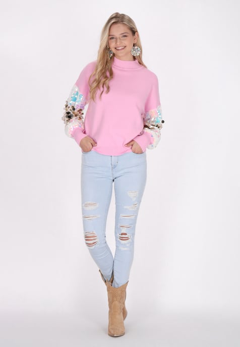 IZIA Pullover Damen verdammt rosa - Image 2