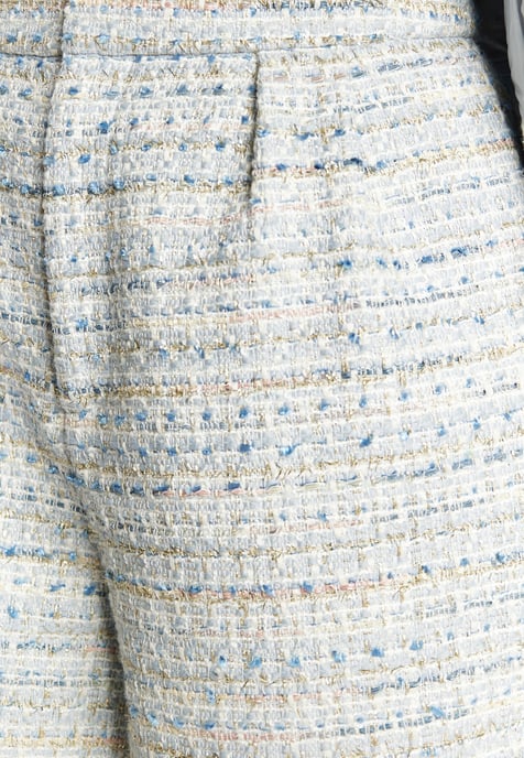 Faina Bouclé-Shorts Damen Hellblau Mehrfarbig - Image 5