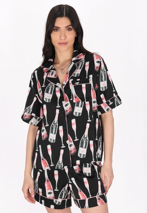 Faina Nachtwäsche Frauen schwarz mehrfarbig - Image 3