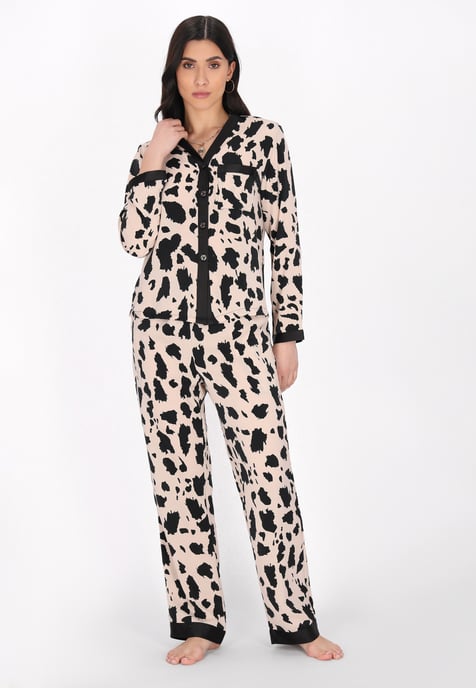 Faina Nachtwäsche Frauen beige,schwarz - Image 2