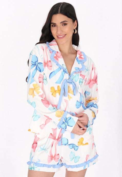 Faina Nachtwäsche Frauen Himmelblau - Image 3