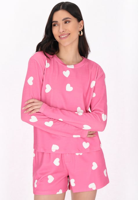 Faina Loungewear Frauen rosa weiß - Image 3