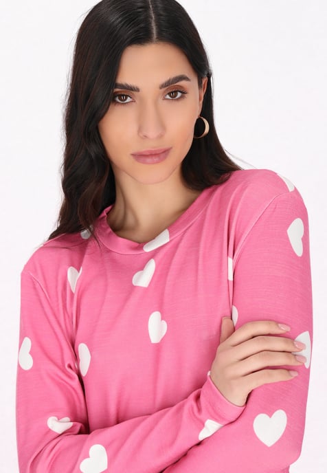 Faina Loungewear Frauen rosa weiß - Image 5