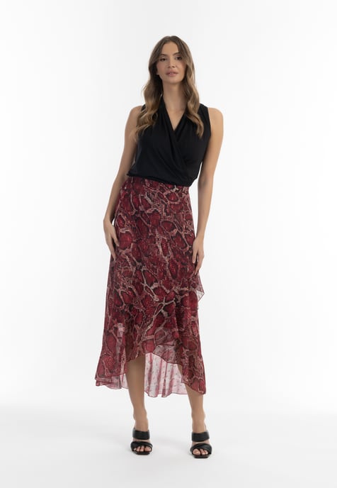 Faina Midirock Damen rot schlange - Image 2