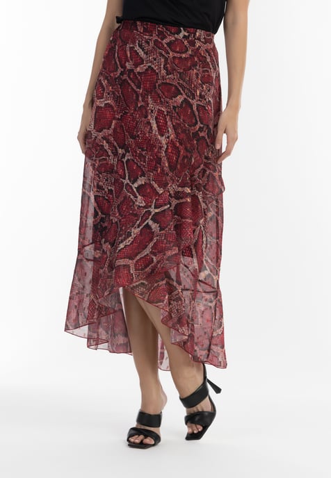Faina Midirock Damen rot schlange - Image 3
