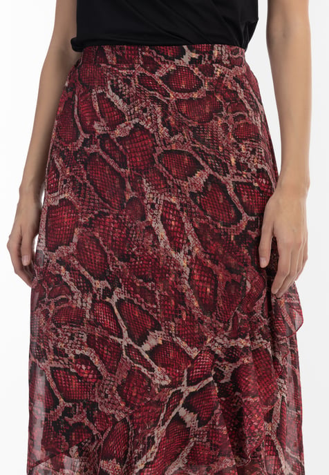 Faina Midirock Damen rot schlange - Image 5