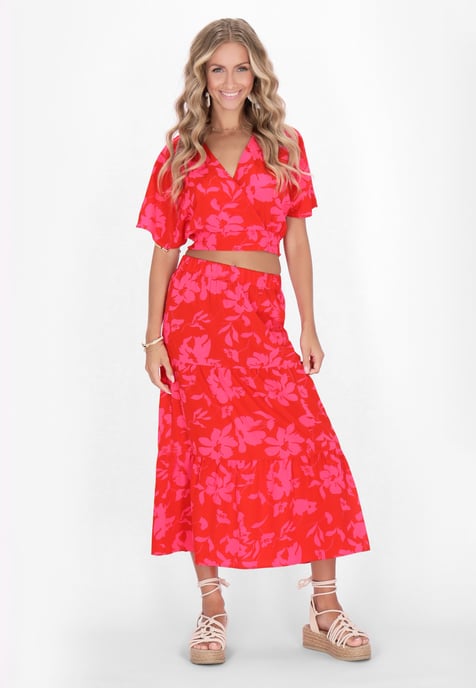 IZIA Rock Frauen rot rosa - Image 2